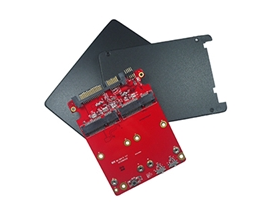 E2SS-32R1 2.5” to Dual SATA III RAID Module